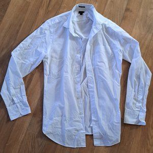 J.Crew Mens Crosby Shirt Size Small S Button Down 120's 2 Ply White